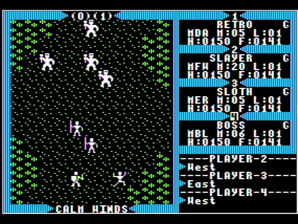 Gameplay of Ultima III: Exodus for Apple II